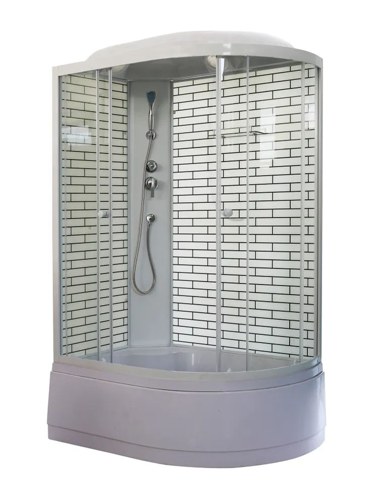 Душевая кабина ODA 5006 белый кирпич L 120x80x215