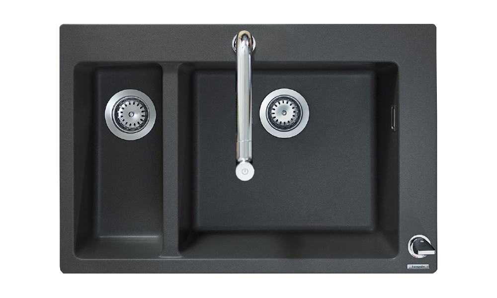 Мойка кухонная HANSGROHE C51 77 с двумя чашами