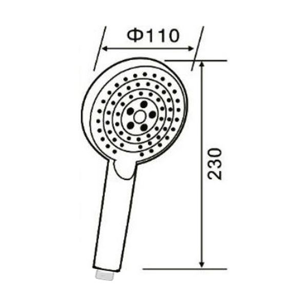 Ручной душ ORANGE O-Shower OS03b черный матовый