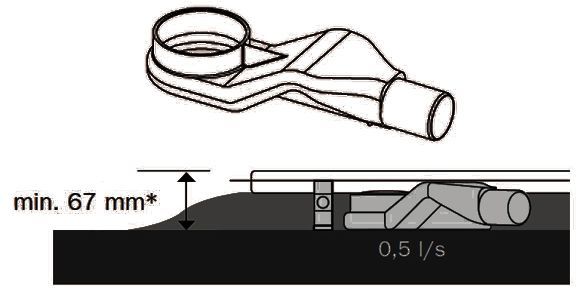 Сифон TECE DN40 0,48 л/с