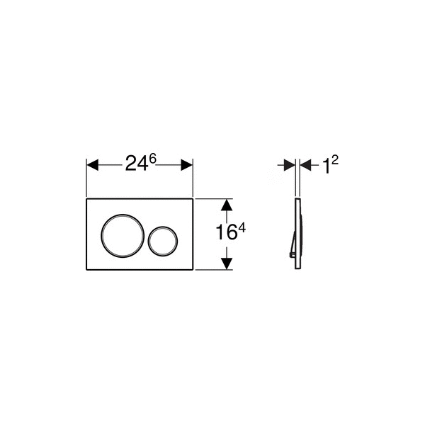 Кнопка смыва GEBERIT Sigma21 115.652.00.1