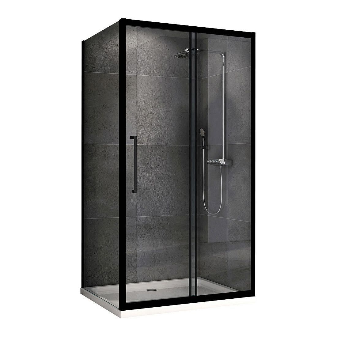 Душевое ограждение ABBER Schwarzer Diamant AG30140BH-S50B 140x50x195