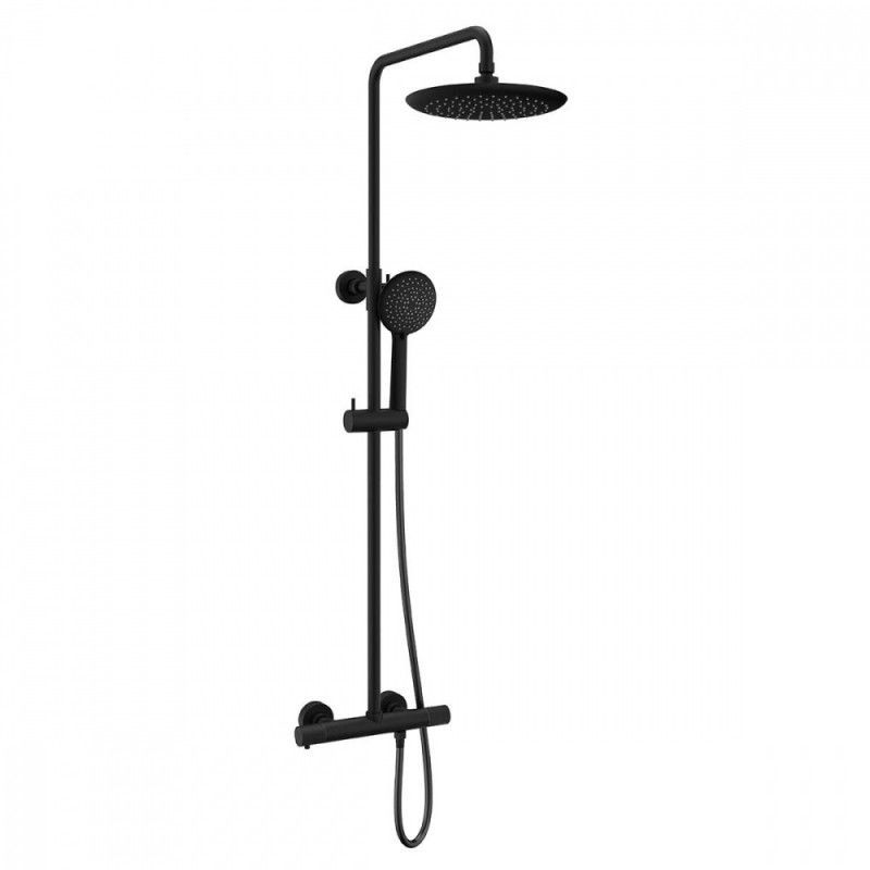 Душевая стойка VINCEA Desire VSFS-1D0TMB черный матовый