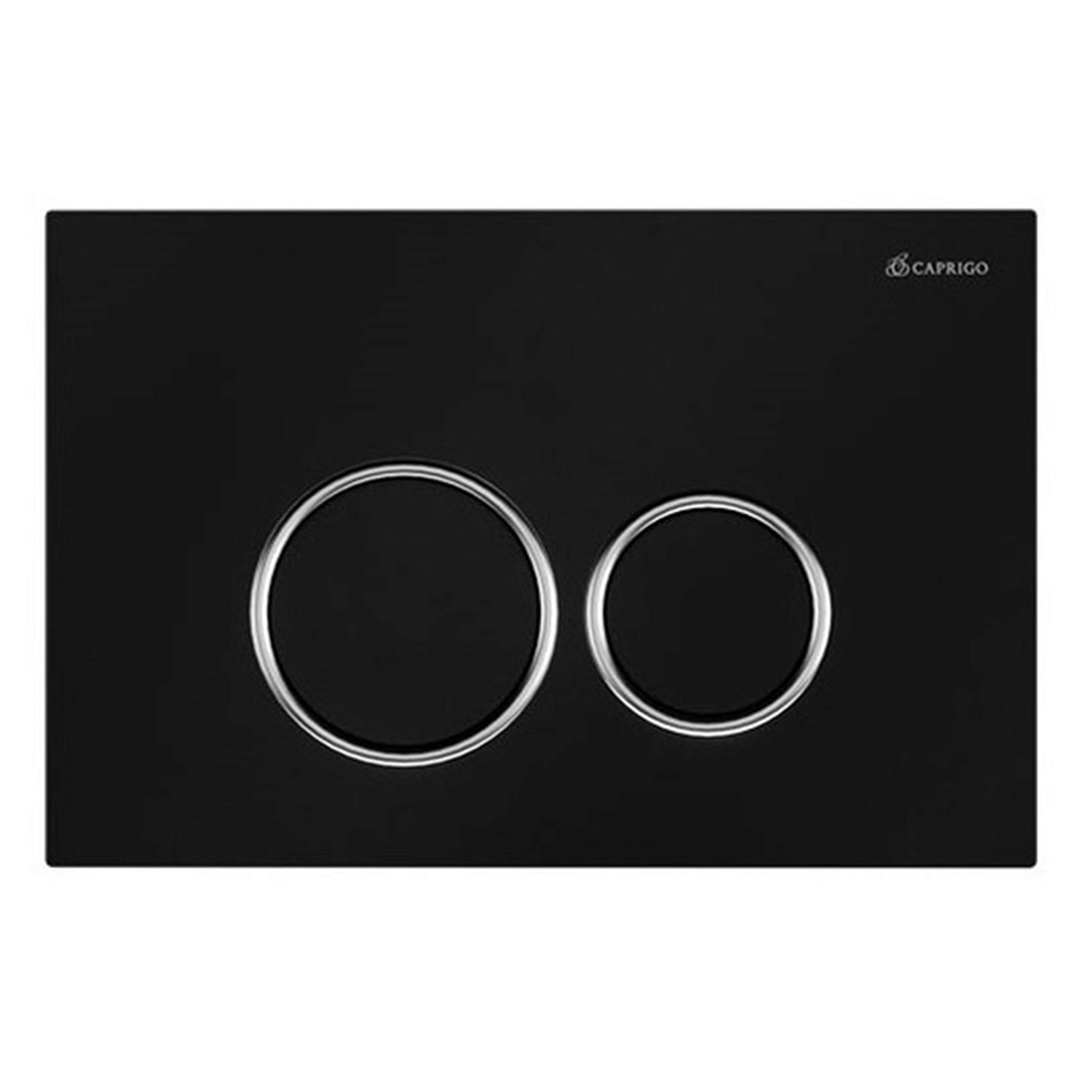 Кнопка смыва CAPRIGO Dew-R DA001-black/crm черный матовый
