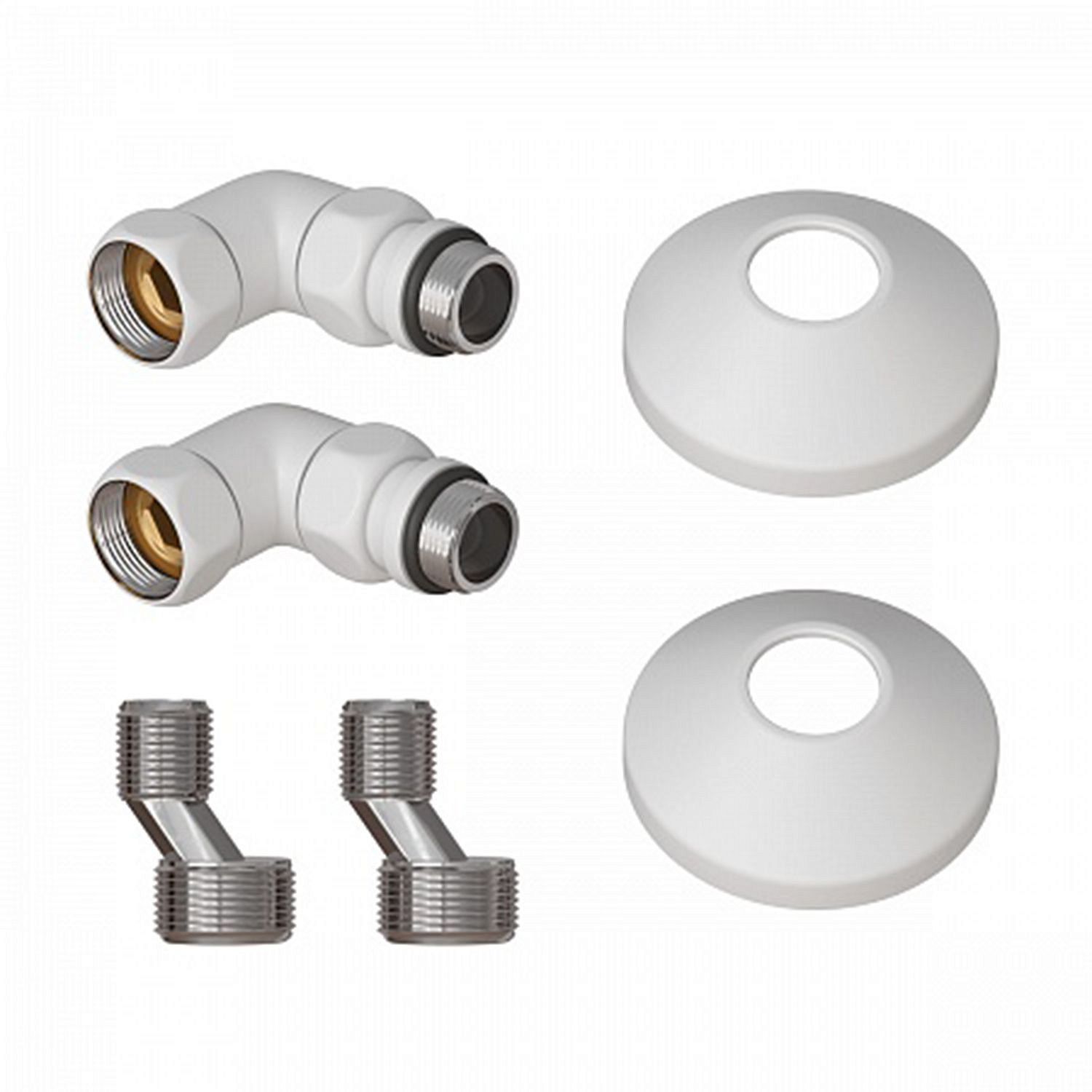 Комплект подключения POINT со сгоном PN93412W 3/4 х 1/2 г/ш, белый матовый