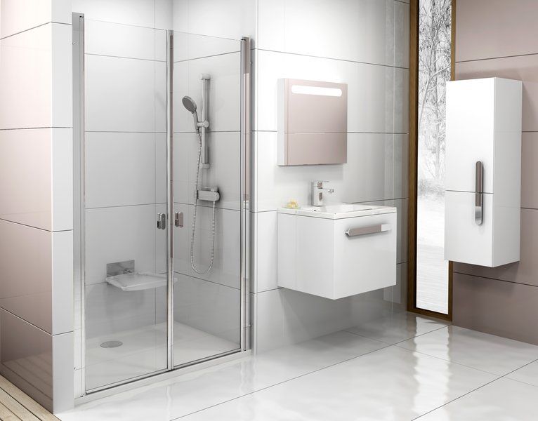Дверь в нишу RAVAK Chrome CSDL2-110 110х195 прозрачное, профиль полированный