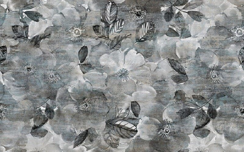 Lauretta black panno 01 600х900, панно керамическое из 2 плиток Gracia Ceramica