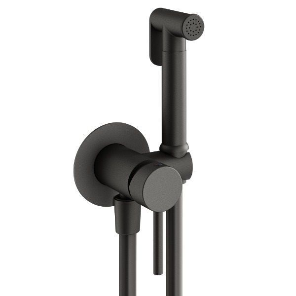 Душевой комплект PLUMBERIA Ixo KITZXO18GR53 графит матовый