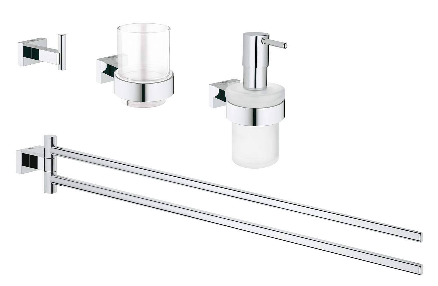 Набор аксессуаров GROHE Essentials Cube 40847001 4 предмета