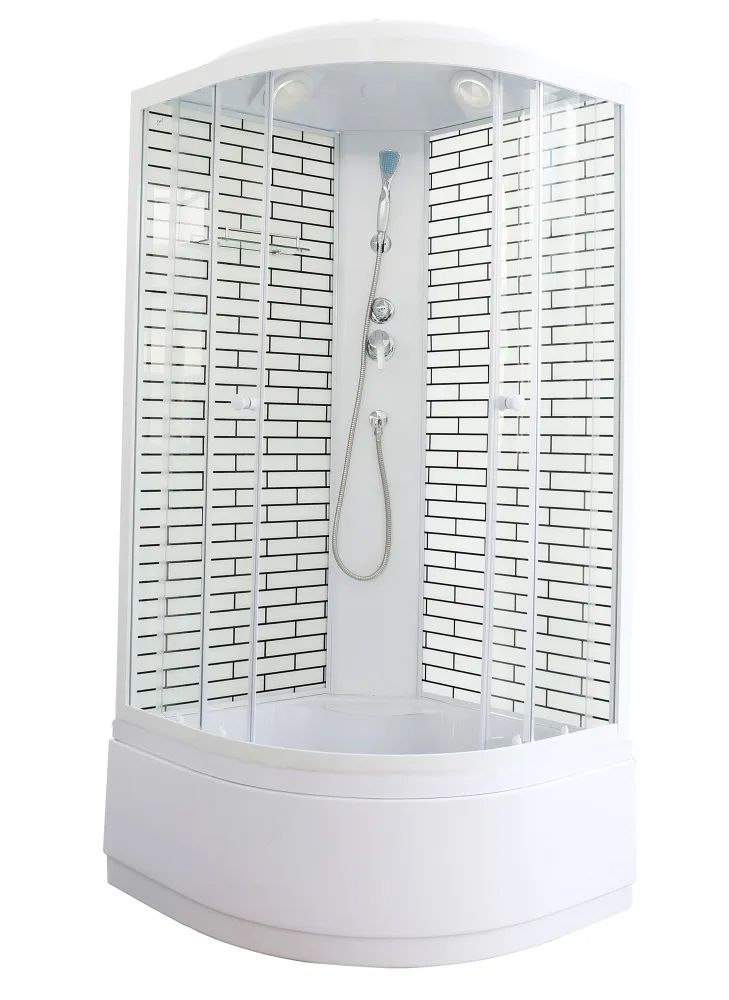 Душевая кабина ODA 5001 белый кирпич 90x90x215