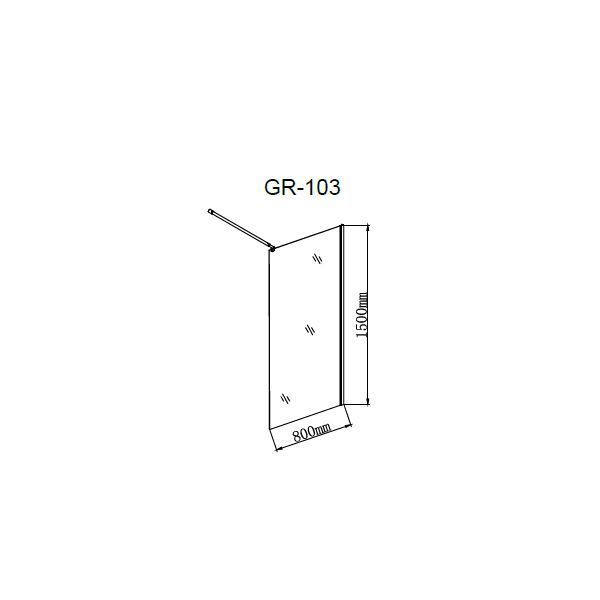 Шторка для ванны GROSSMAN GR-103 150x80