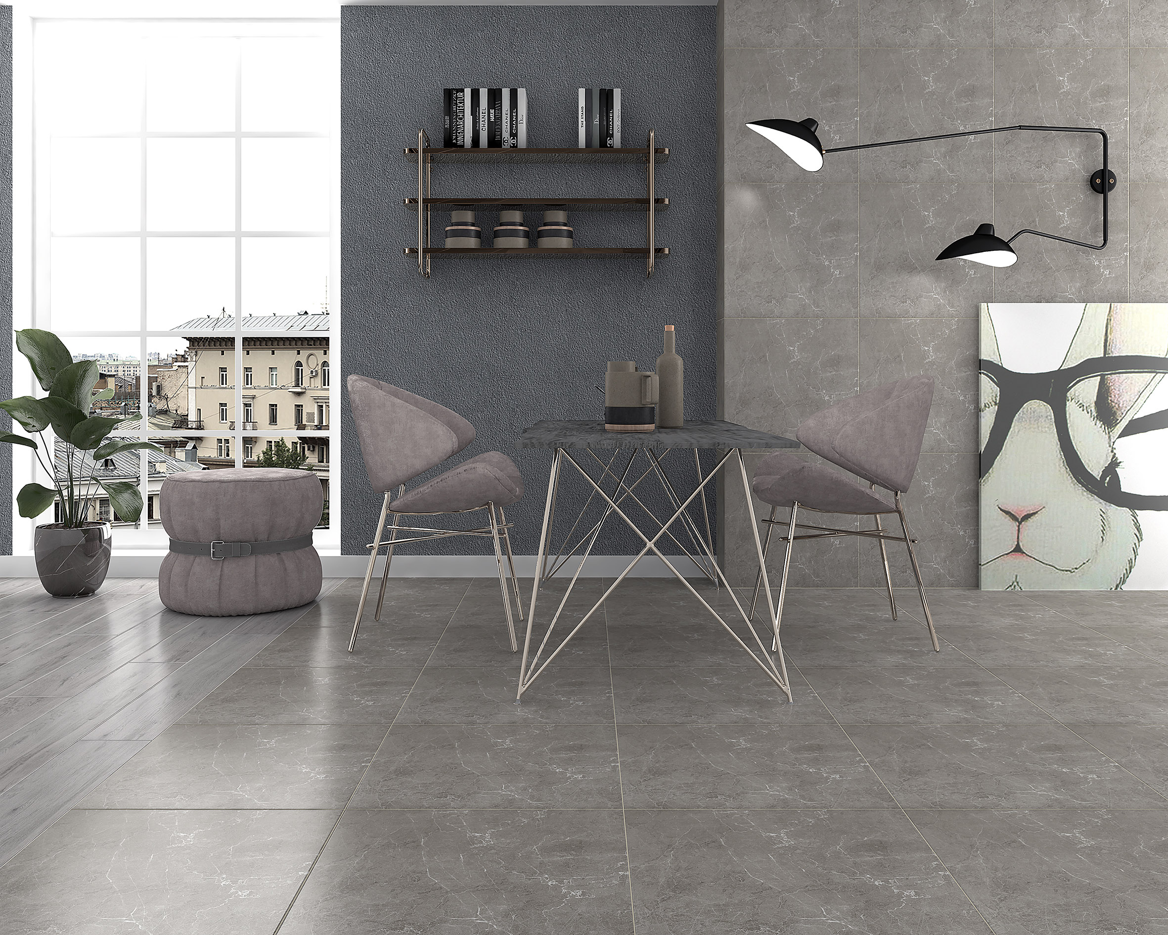 Scandy Керамогранит серый обрезной SG645220R 59,5х59,5