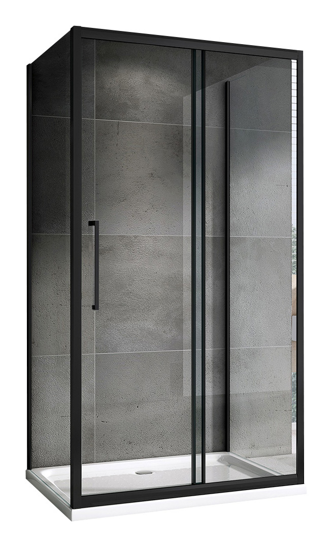Душевое ограждение ABBER Schwarzer Diamant AG30160BH-S90B-S90B 160x90x195