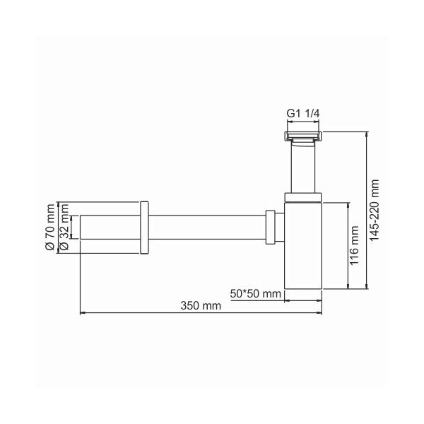 Сифон для раковины WASSERKRAFT Abens A169