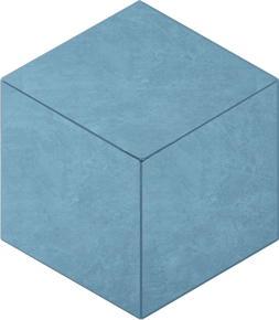 Spectrum Cube Sky Blue SR03 небесно-голубой неполированный керамогранит 25х29см Estima Мозаика