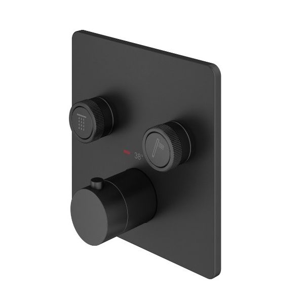 Встраиваемый смеситель PLUMBERIA Psbox PSB2902NO черный матовый