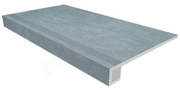 Комплект Spectrum Blue SR02 голубой неполированный: ступень 33х120см и Подступенок 15х120см Estima