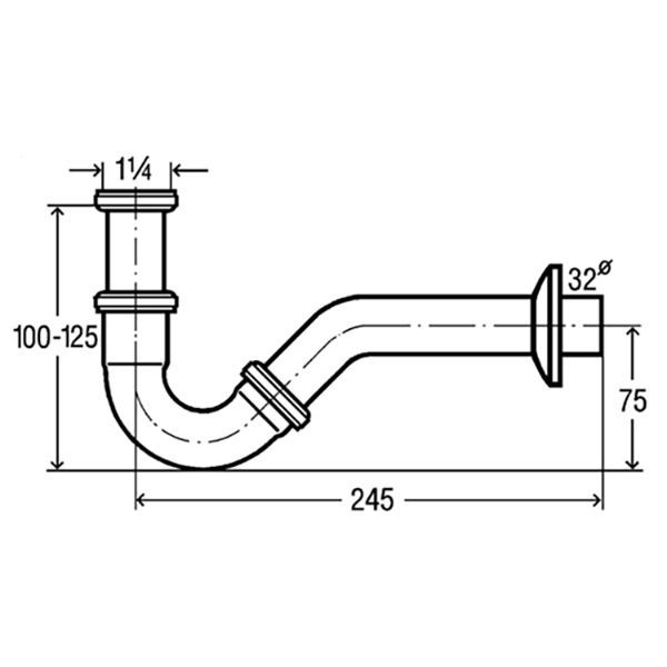Сифон для биде VIEGA 103781