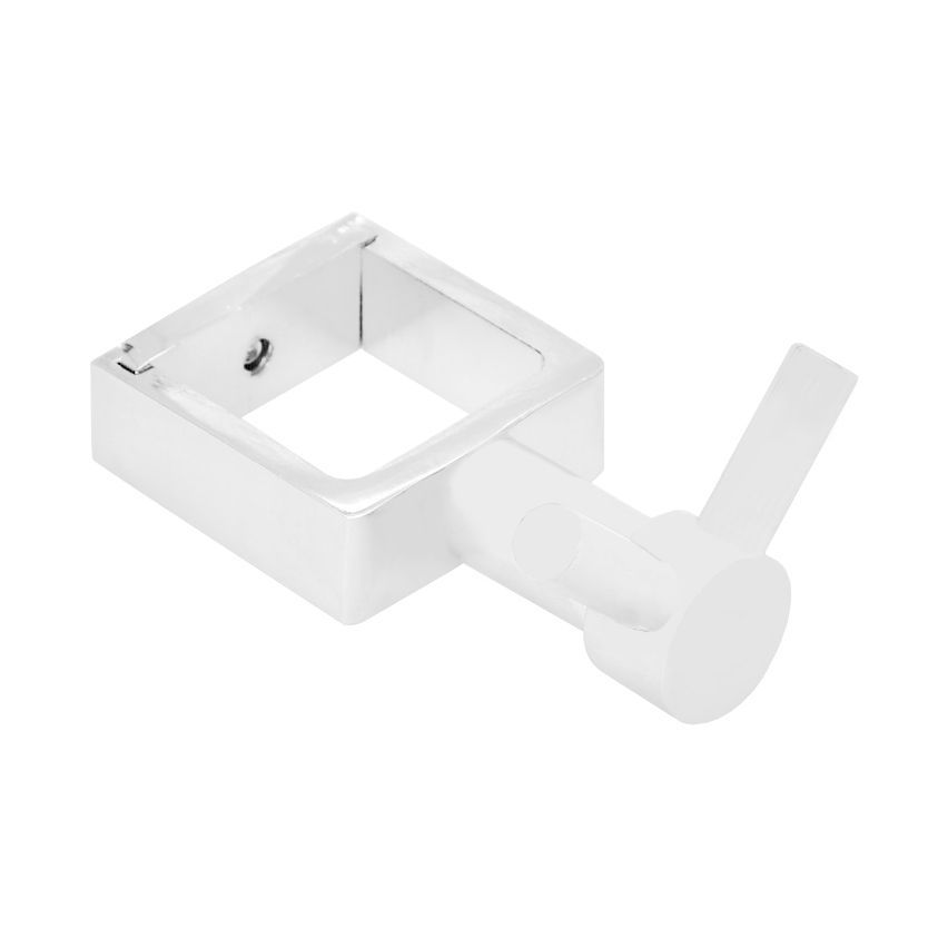 Вешалка-крючок TONI ARTI TA-KDP06RAL9016MAT для полотенцесушителя, квадрат. коллектор 30, белый мат.