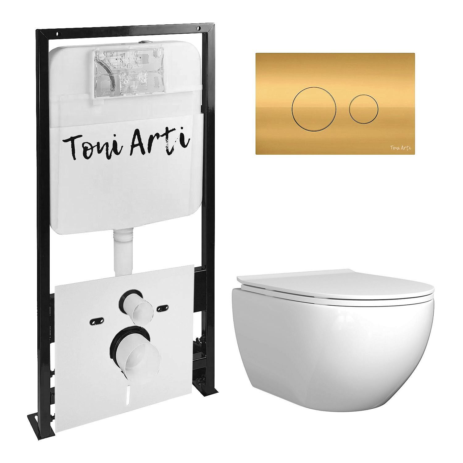 Комплект TONI ARTI TA-01 + Baglio с сиденьем с микролифтом, с клавишей Baglio TA-0085