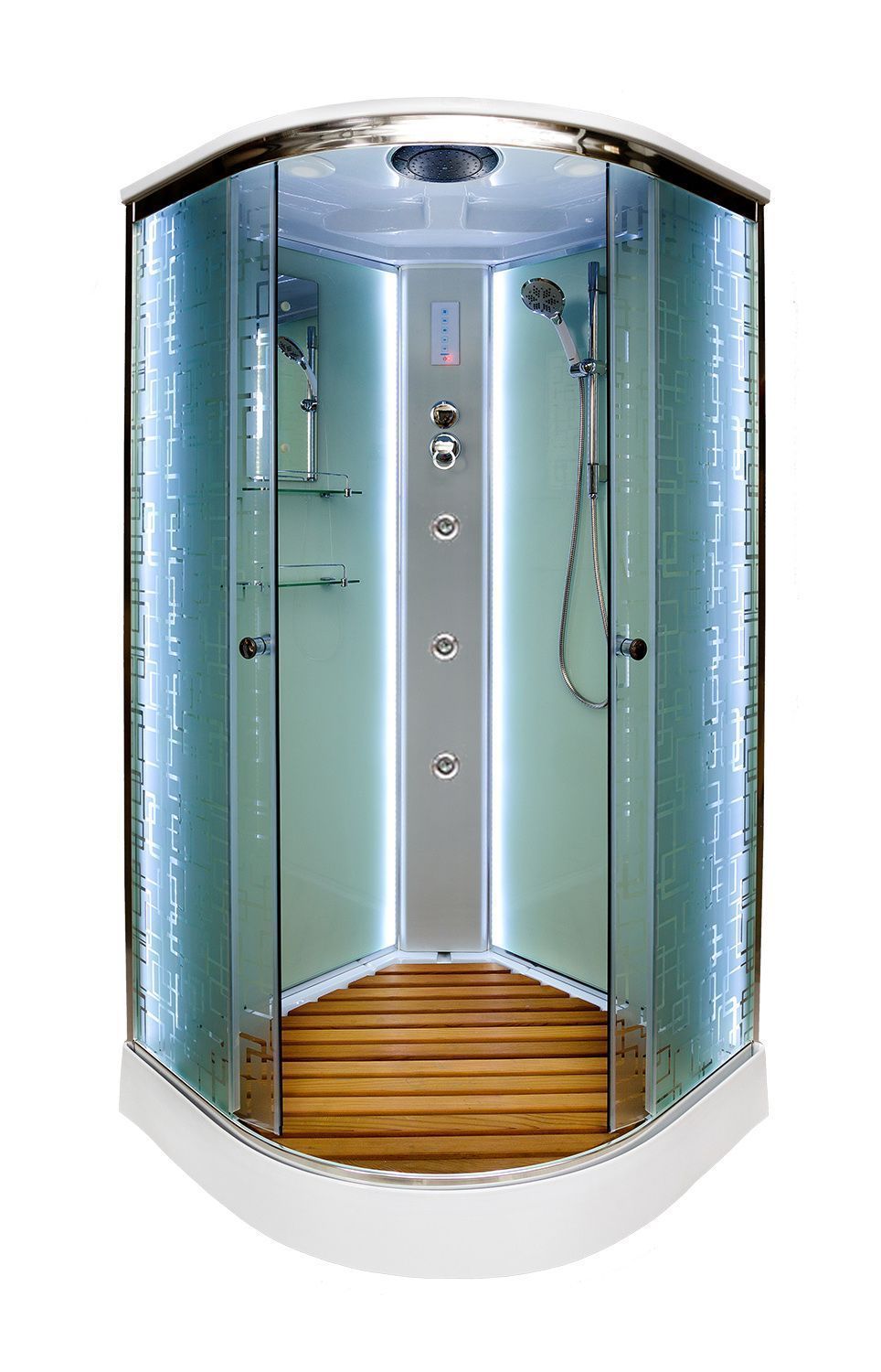 Душевая кабина AVACAN ЕМ1510 LED G 100x100x220