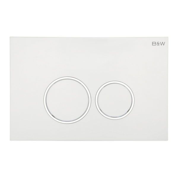 Кнопка смыва BLACK&WHITE Universe WPI-09511 Glossy Ivory