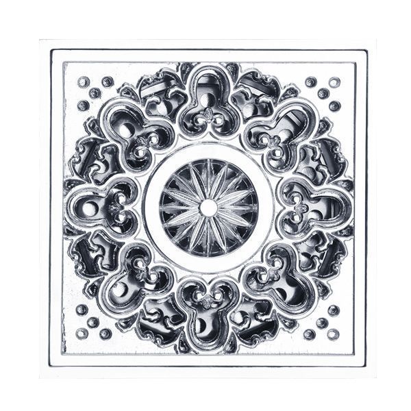 Трап VERAGIO Canyon Cromo с декоративной решеткой VR.CAN-2017.CR 100x100