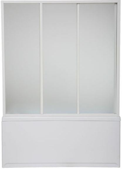 Шторка для ванны BAS 150x145 пластик Вотер