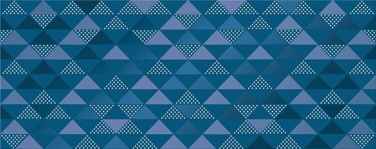 Vela Indigo Confetti декор синий глянцевый 20х50см Azori