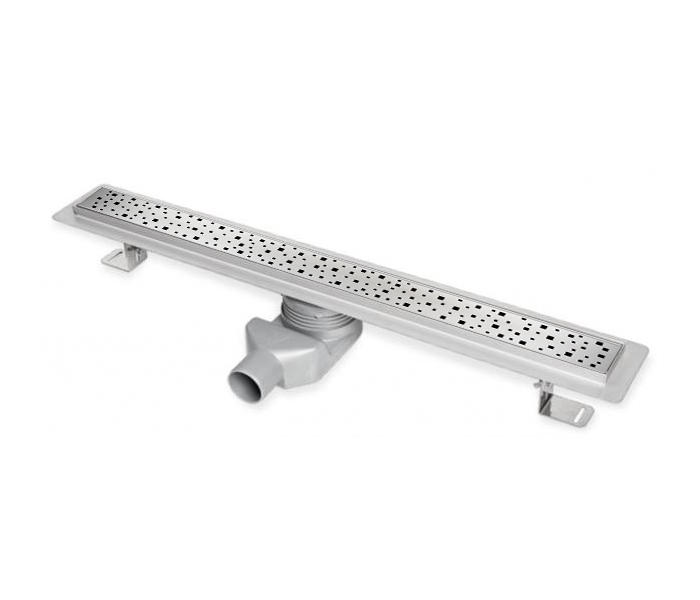 Дренажный канал MCH Square CH N 1050 S с решеткой, бок. сливом и пласт. сифоном, D50