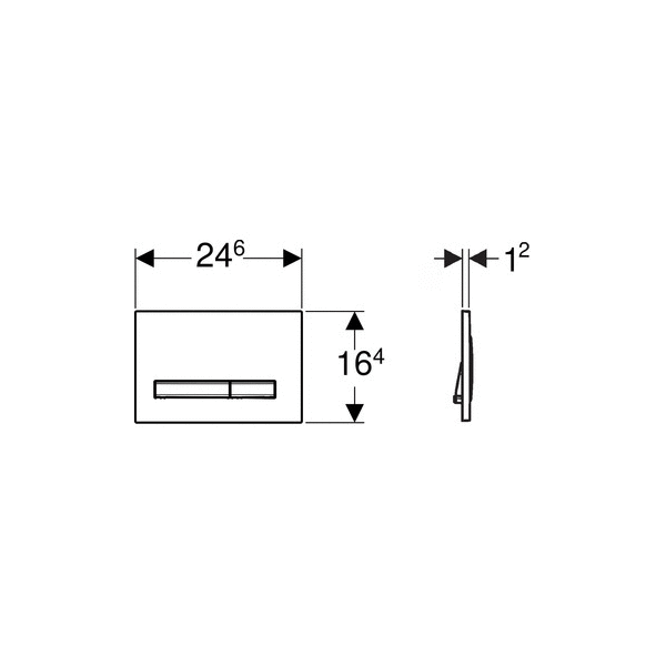Кнопка смыва GEBERIT Sigma50 115.671.JX.2