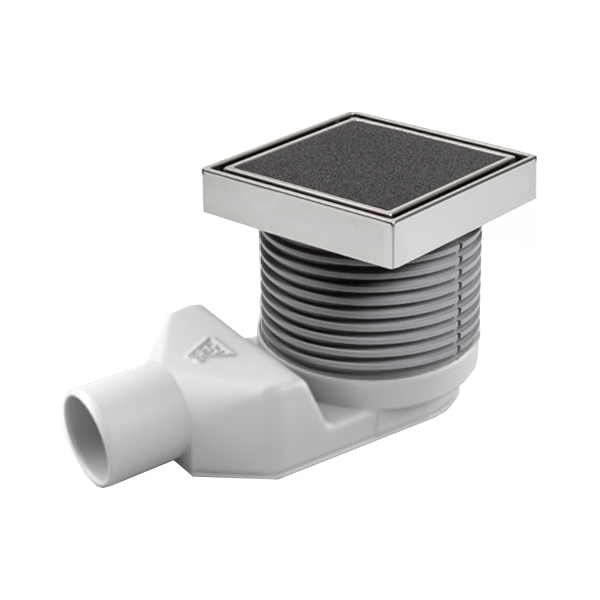 Трап MCH C 804 12x12 под плитку с поворотным сифоном