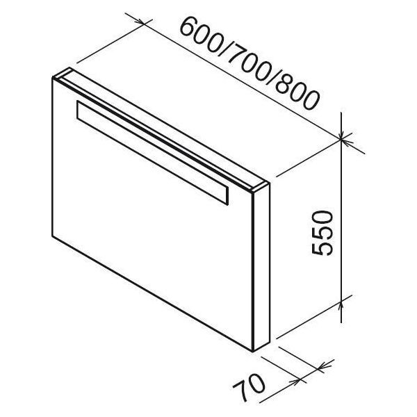 Зеркало RAVAK Classic 60 эспрессо