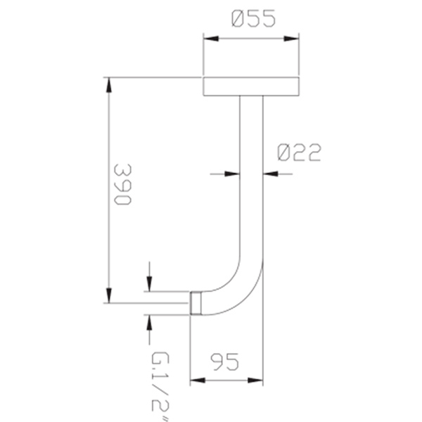 Душевой кронштейн DEMM Shower Arm 6460