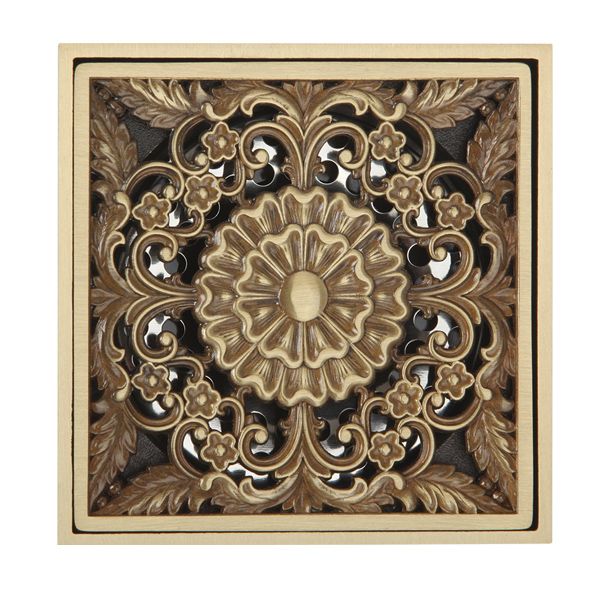 Трап VERAGIO Canyon Bronzo с декоративной решеткой VR.CAN-2065.BR 100x100