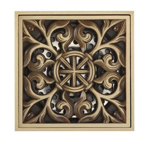 Трап VERAGIO Canyon Bronzo с декоративной решеткой VR.CAN-2061.BR 100x100