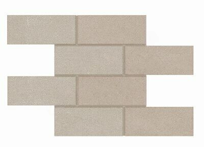 Luna/Terra Bricks Big Beige LN01/TE01 бежевый неполированный керамогранит 29х35см Estima Мозаика