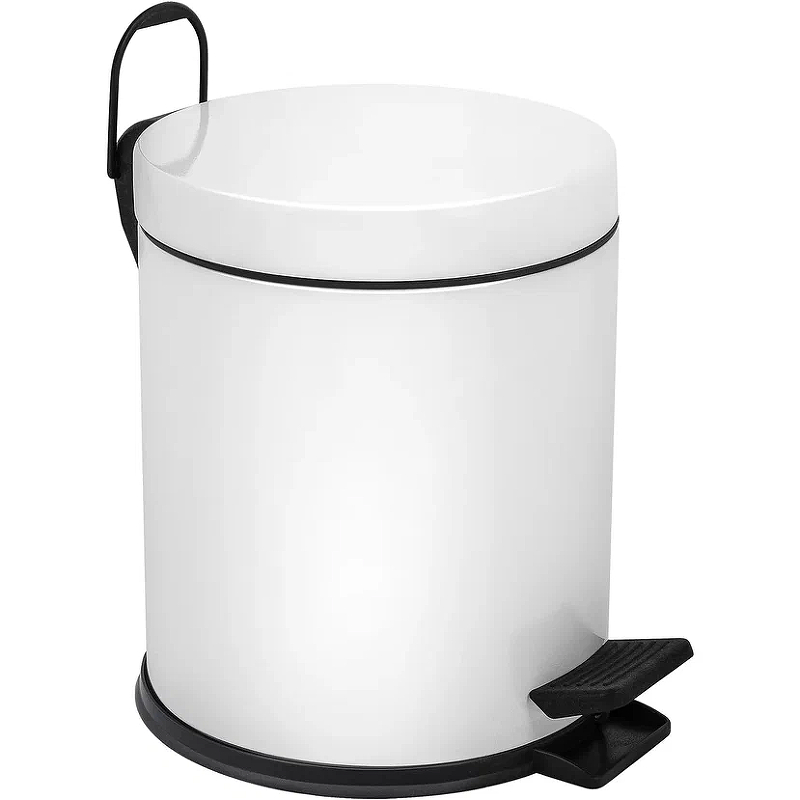 Ведро BERGES Wasserhaus 122002 с микролифтом, белый