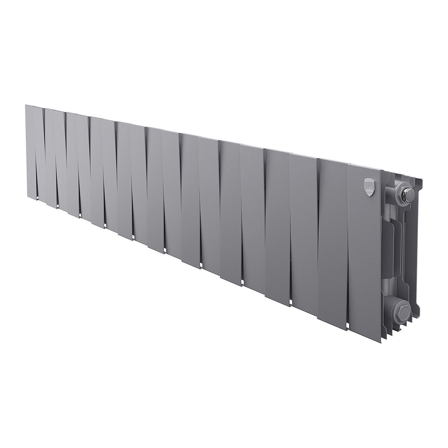 Радиатор ROYAL THERMO PianoForte 200 20С 160/28 БП серебристый матовый