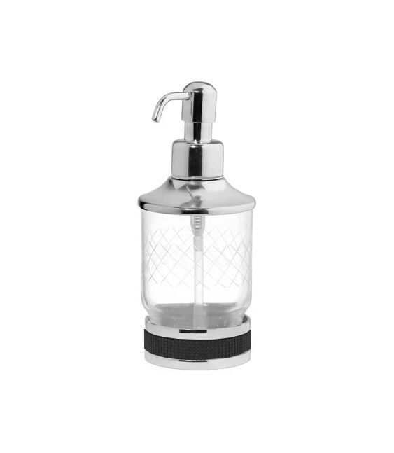 Дозатор жидкого мыла BOHEME Royale Cristal 10929-CR-B Chrome/Black
