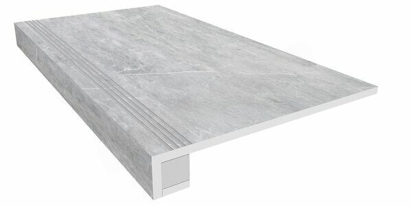 Комплект Vision Grey VS02 серый неполированный: ступень 33х120см и Подступенок 15х120см Estima