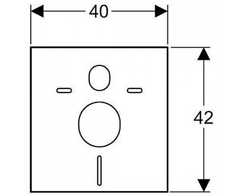 Звукоизолирующая прокладка GEBERIT для подвесных унитазов и биде 156.050.00.1