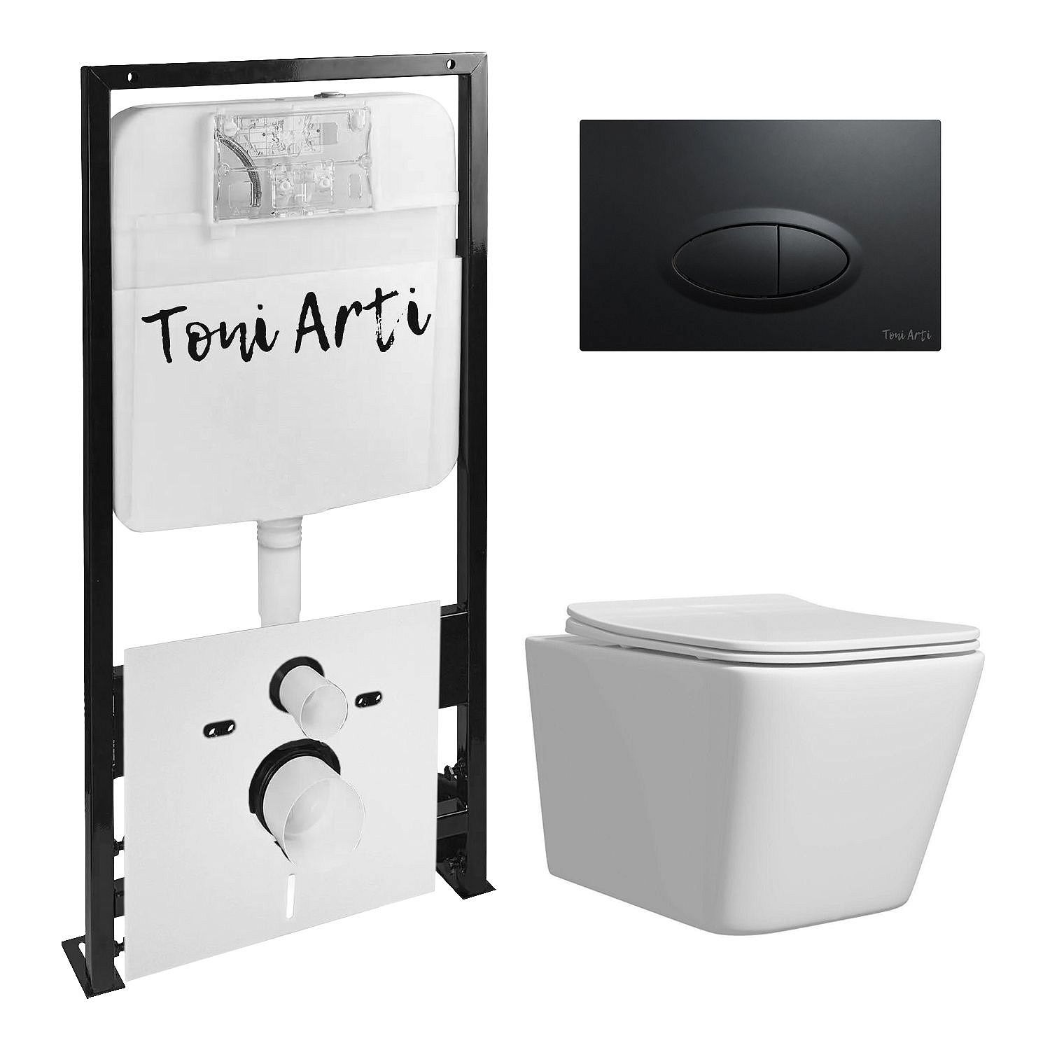 Комплект TONI ARTI TA-01 + Noche с сиденьем с микролифтом, с клавишей Freto TA-0054 АКЦИЯ