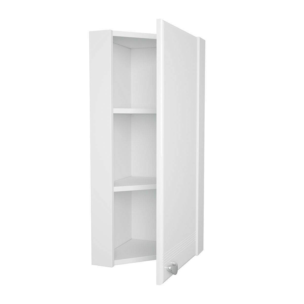 Шкаф 1 MARKA Story 43 R белый глянец