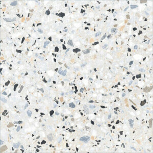 Terrazzo керамогранит светло-серый лаппатированный 57х57см Alma Ceramica GFA57TRZ07L