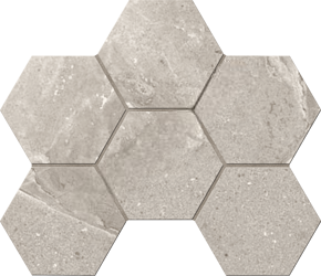 Kailas Hexagon Light Brown KA03 светло-коричневый неполированный керамогранит 29х25см Estima Мозаика