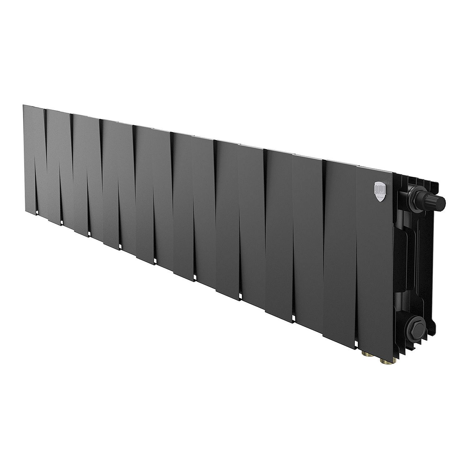 Радиатор ROYAL THERMO PianoForte 200 18С 144/28 НП черный матовый