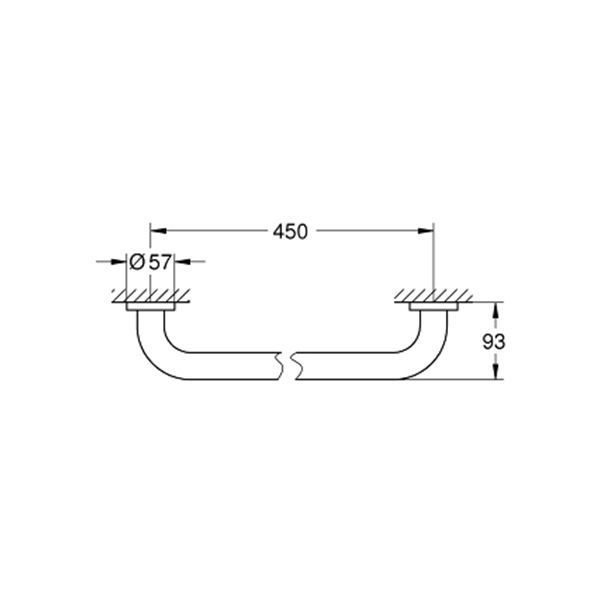 Поручень GROHE Essentials 40793001