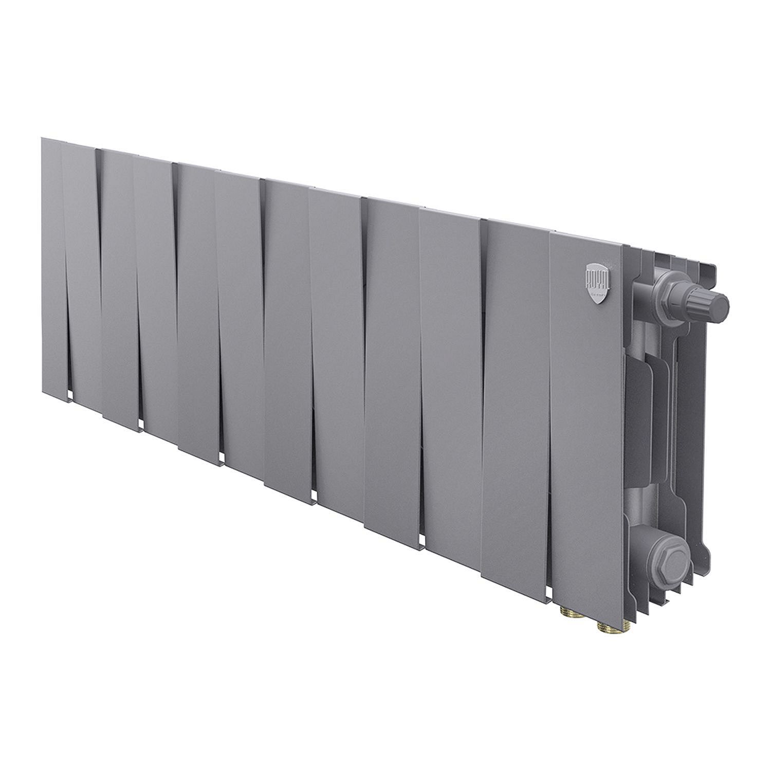 Радиатор ROYAL THERMO PianoForte 200 12С 96/28 НП серебристый матовый