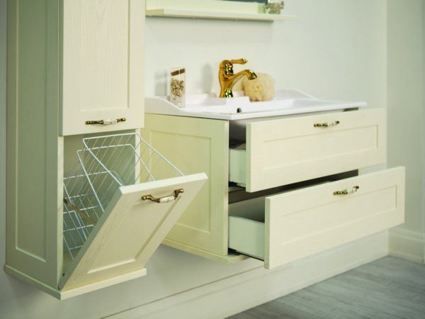 Тумба под раковину АКВАТОН Леон 80 дуб бежевый